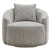 Kira Swivel Arm Chair - Speckle Brown
