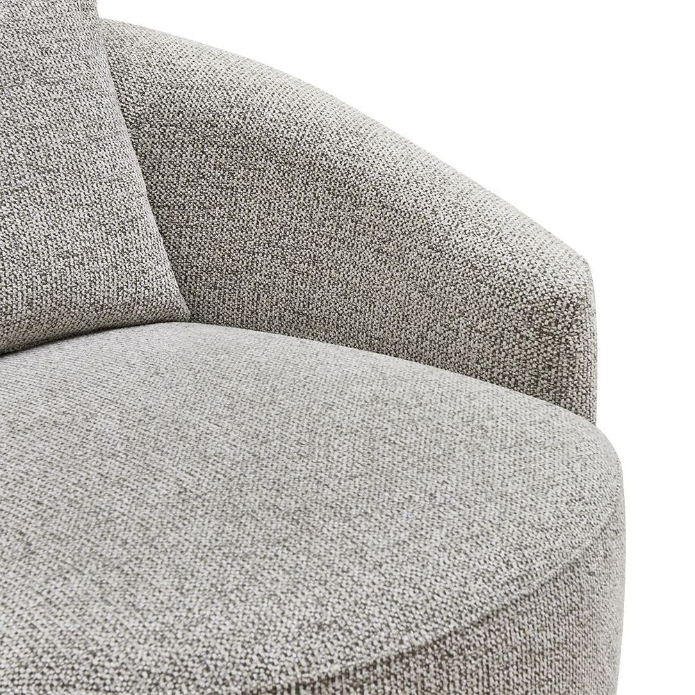 Kira Swivel Arm Chair - Speckle Brown