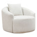 Kira Swivel Arm Chair - Speckle Ecru