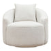 Kira Swivel Arm Chair - Speckle Ecru
