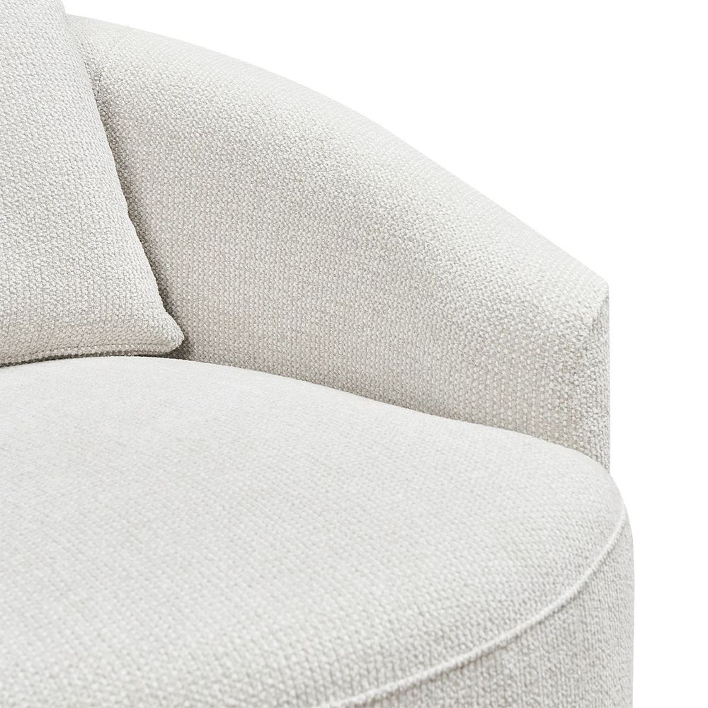Kira Swivel Arm Chair - Speckle Ecru