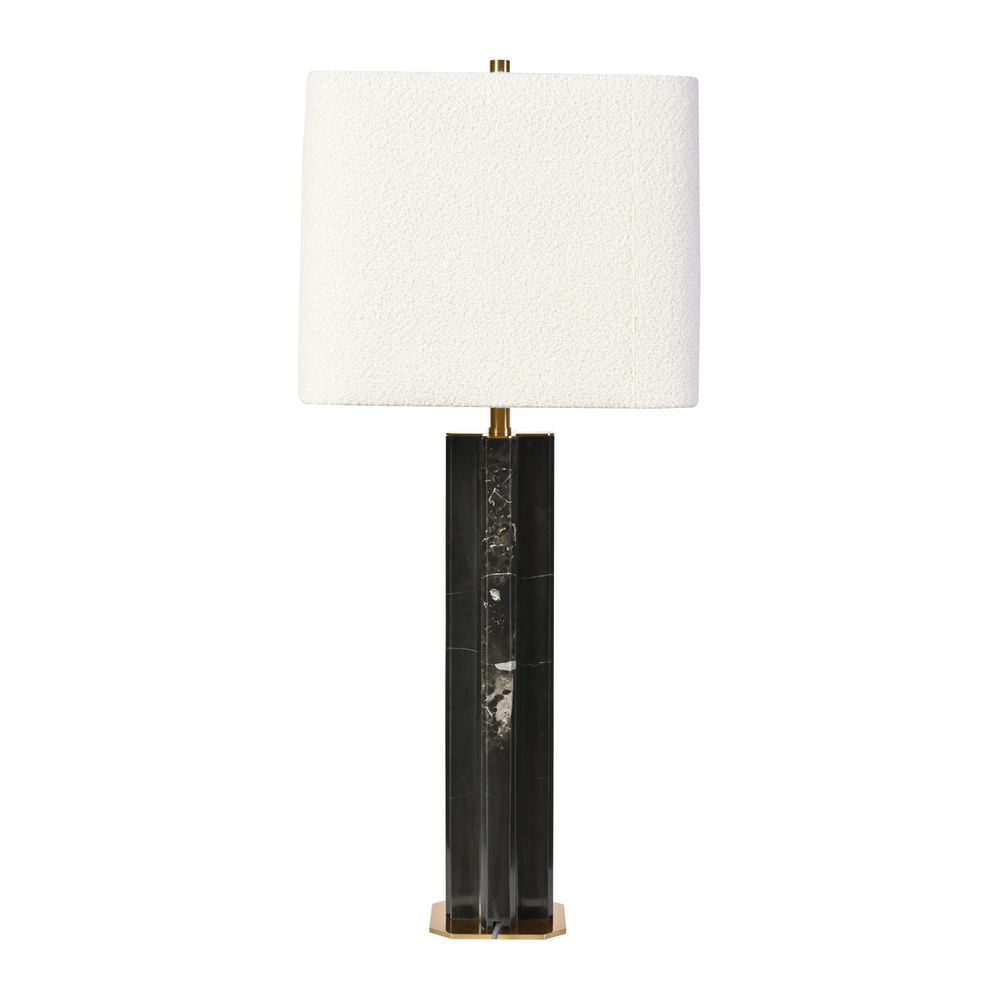 Munich Marble Table Lamp - Charcoal