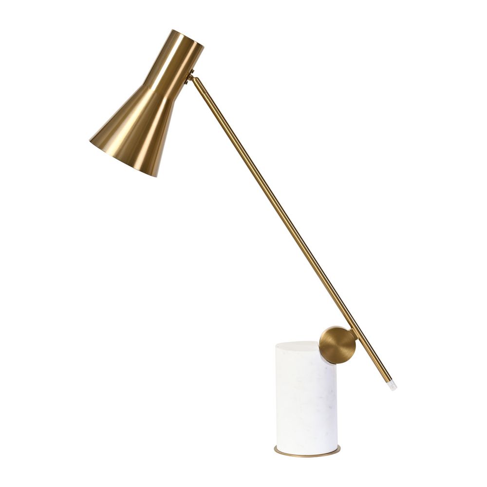 Cornelll Marble Task Lamp - White