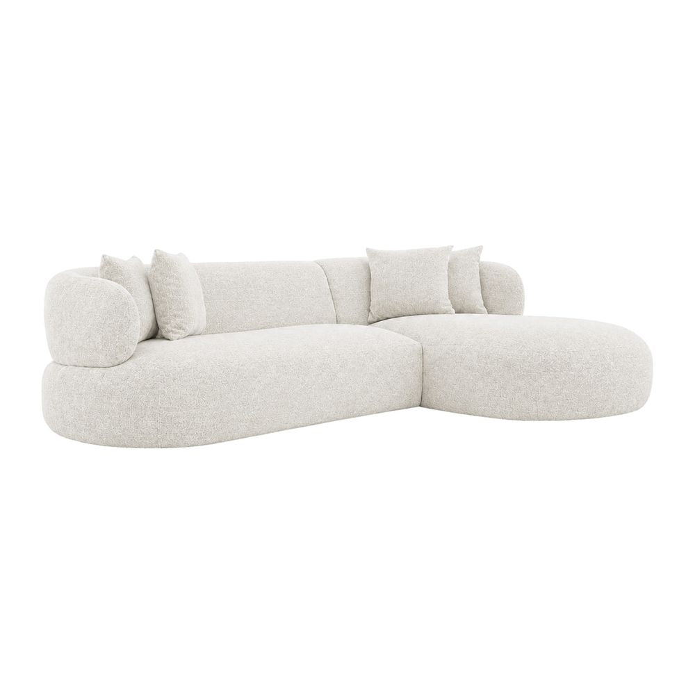 Greenwich Modular 3 Seater Sofa w Right Chaise - Off White