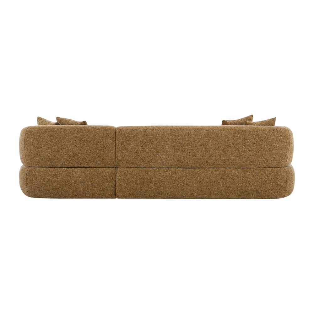 Greenwich Modular 3 Seater Sofa w Right Chaise - Chestnut