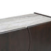 Edwin River Brown Marble Entertainment Unit - Dark Walnut