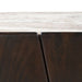 Edwin River Brown Marble Buffet - Dark Walnut