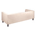 Tuxedo 3 Seater Tufted Sofa - Fawn Linen