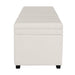 Soho Storage Bench Ottoman - Ecru
