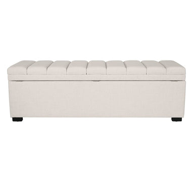 Soho Storage Bench Ottoman - Ecru