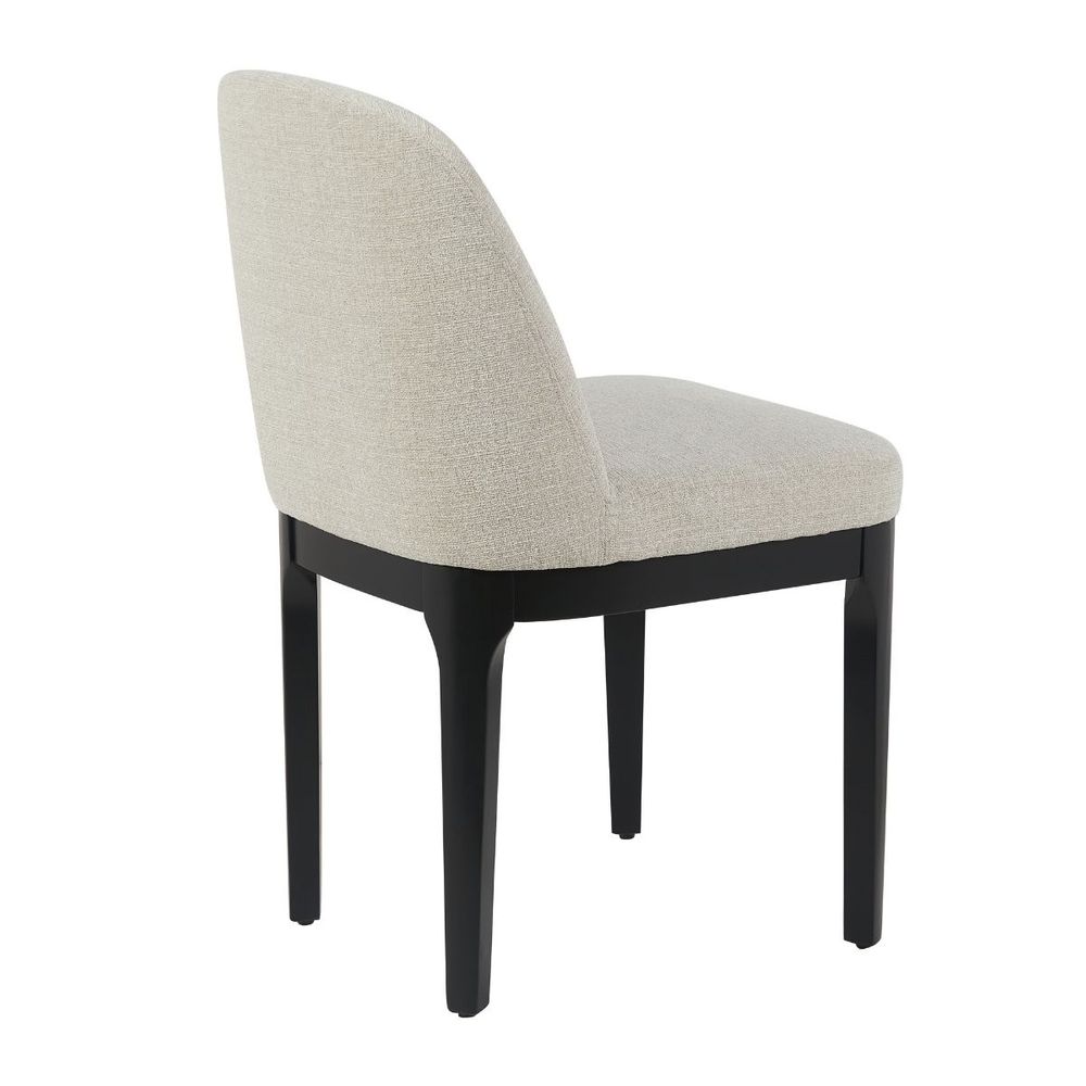 Jamie Black Dining Chair Set of 2 - Natural