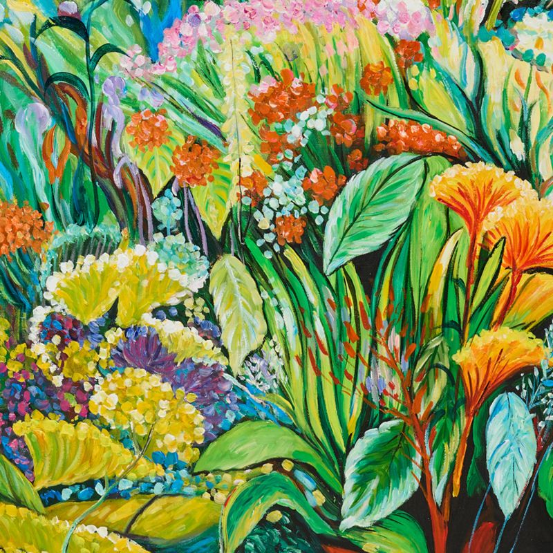 Le Fluers Oil On Canvas Painting
