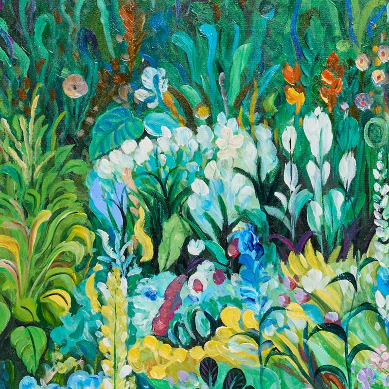 Le Fluers Oil On Canvas Painting