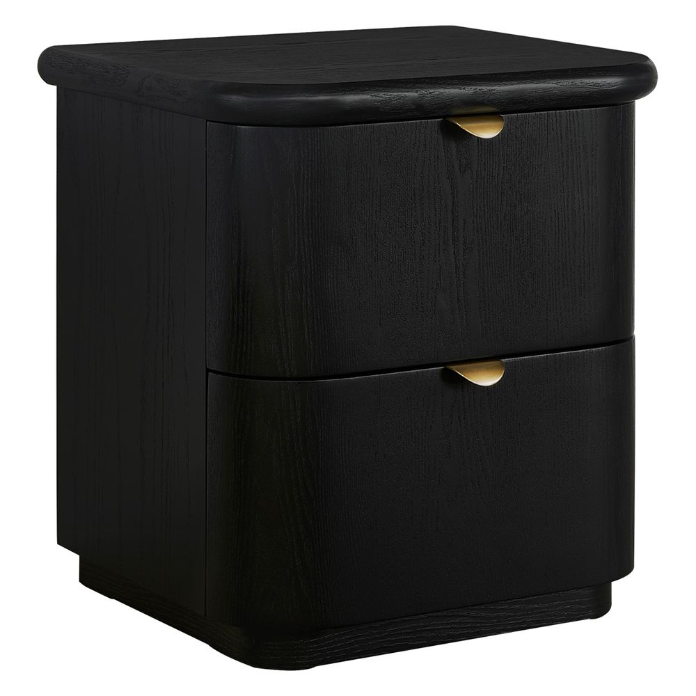 Lina Bedside Table - Black