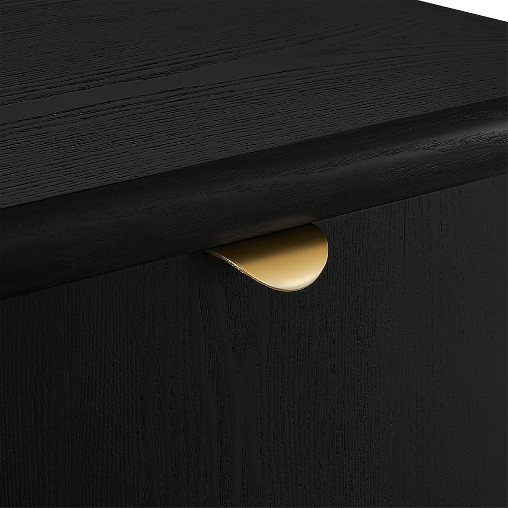 Lina Bedside Table - Black