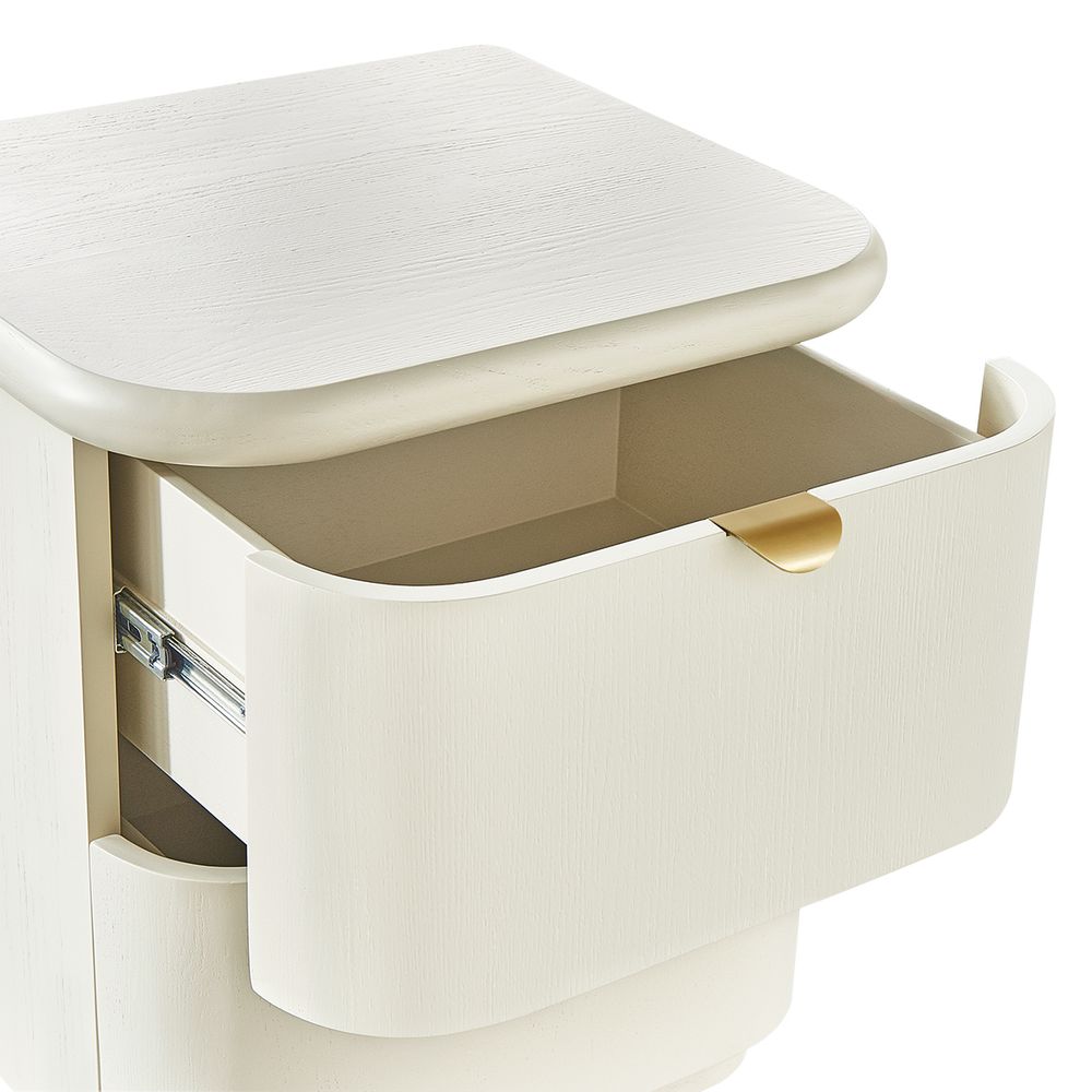 Lina Bedside Table - Ivory