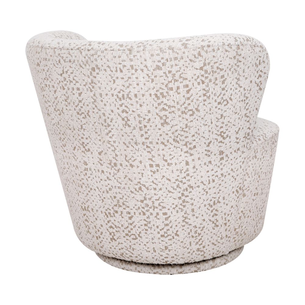 Alberta Swivel Chair - Oyster Jacquard