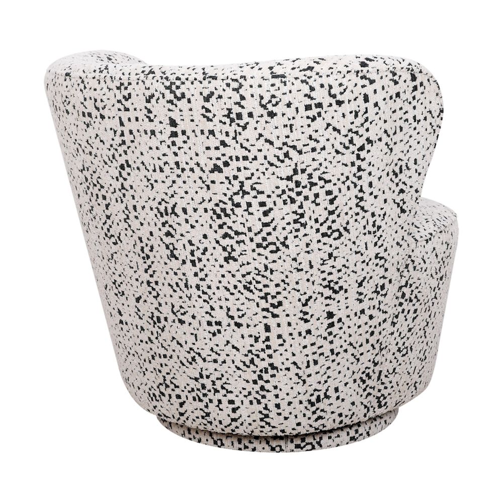 Alberta Swivel Chair - Charcoal Jacquard