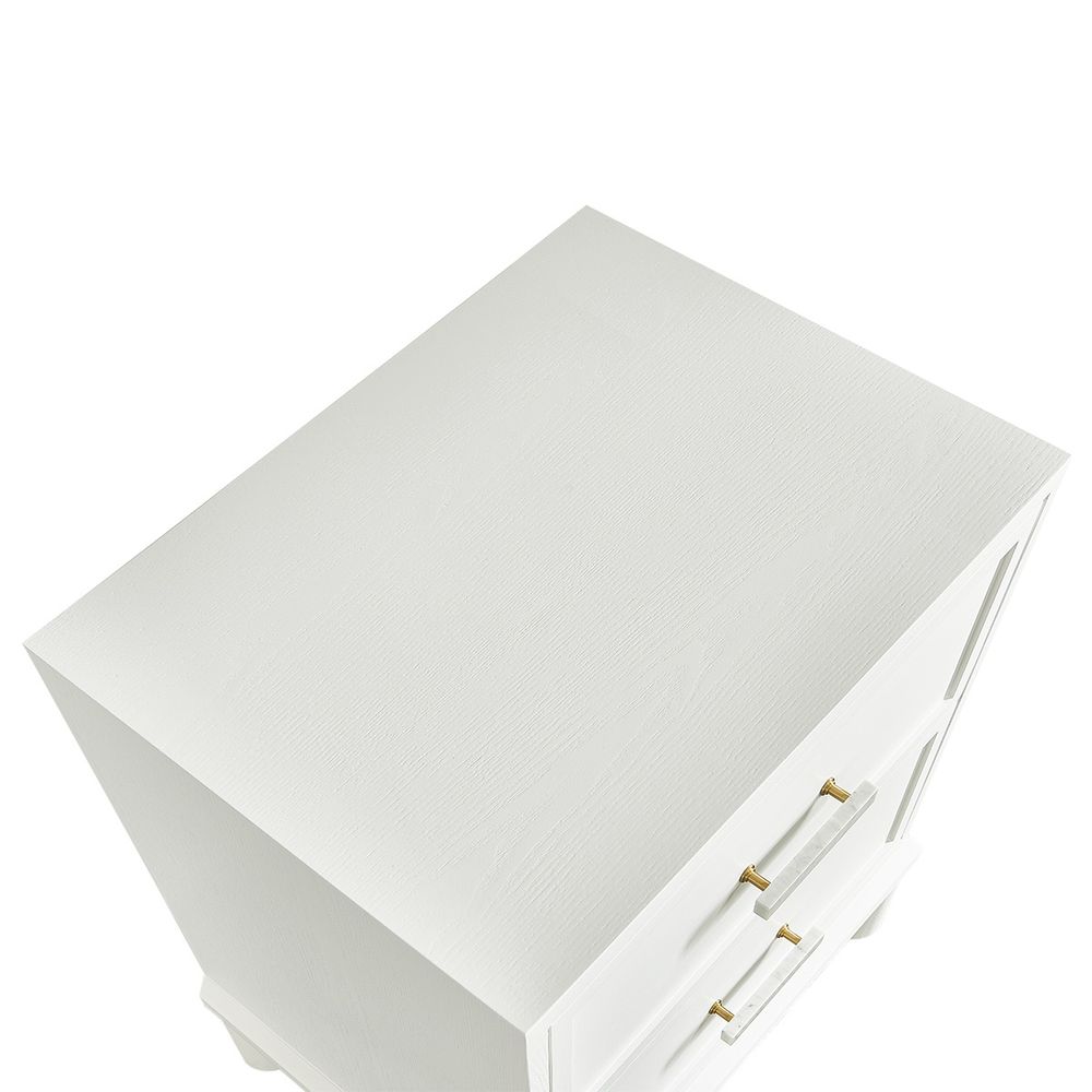 Jill Bedside Table - White