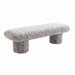 Eleanor Bench Ottoman - Charcoal Jacquard