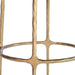 Heston Brass Bar Stool - Natural Linen