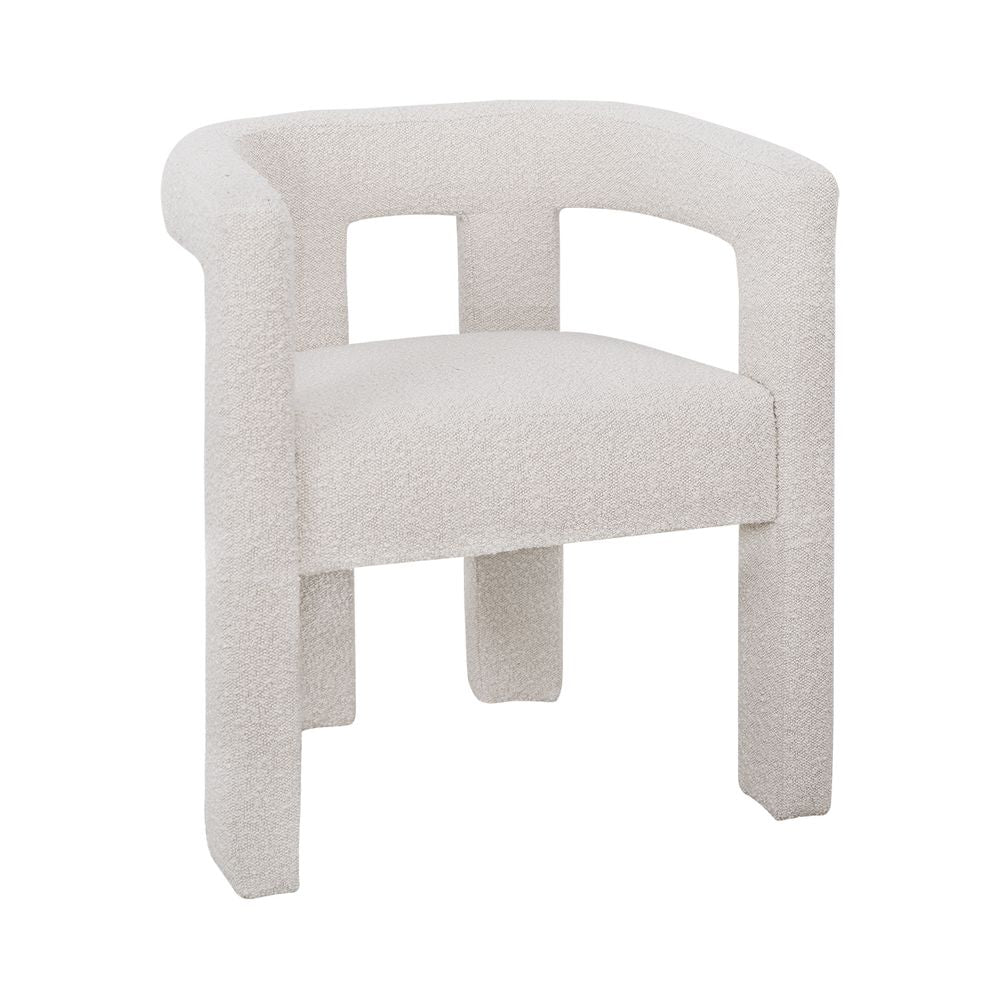 Lorenzo Arm Chair - Ivory Boucle