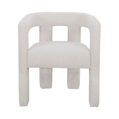 Lorenzo Arm Chair - Ivory Boucle
