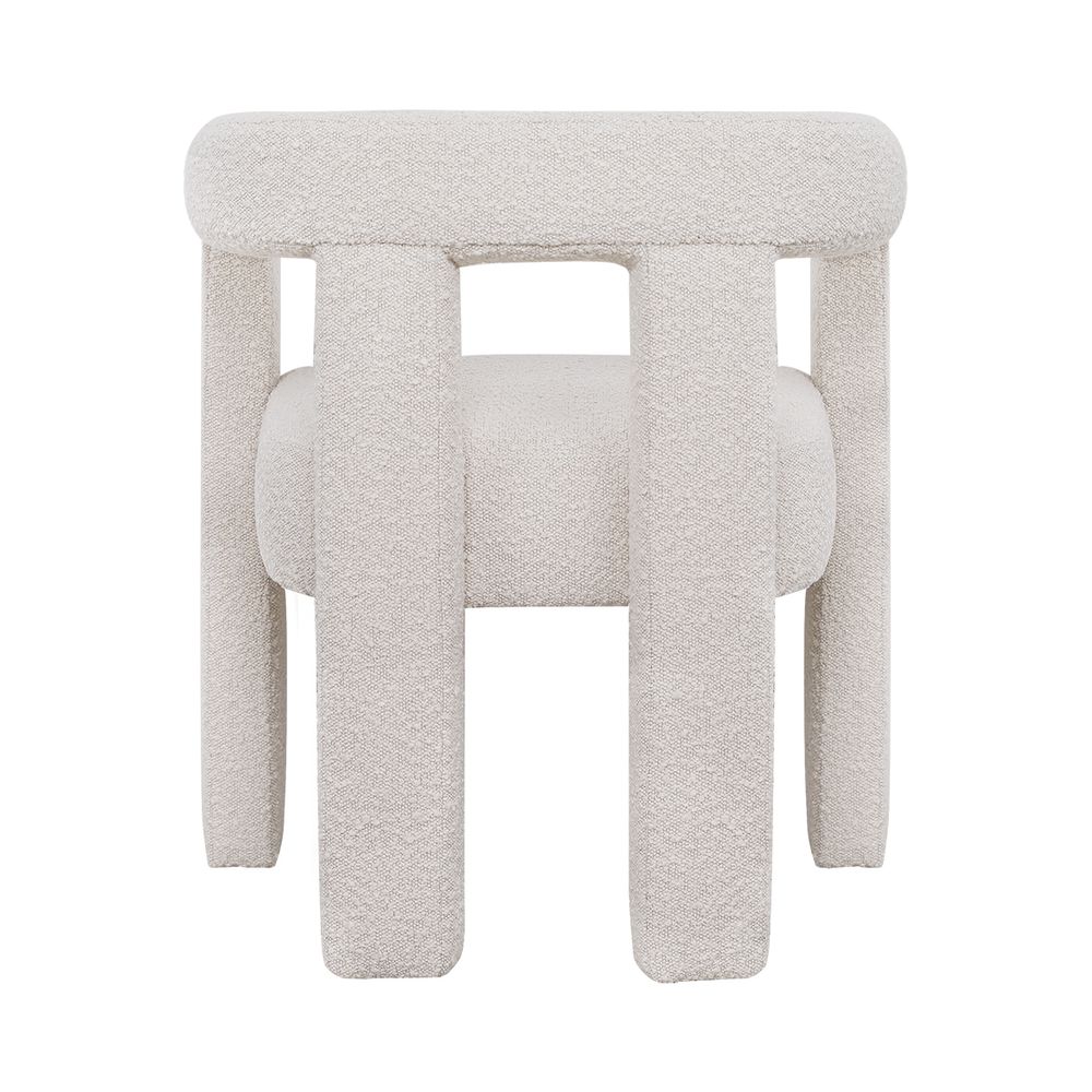 Lorenzo Arm Chair - Ivory Boucle
