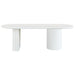 Brunella Oval Dining Table - 2.4m White