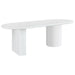 Brunella Oval Dining Table - 2.4m White