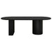 Brunella Oval Dining Table - 2.4m Black