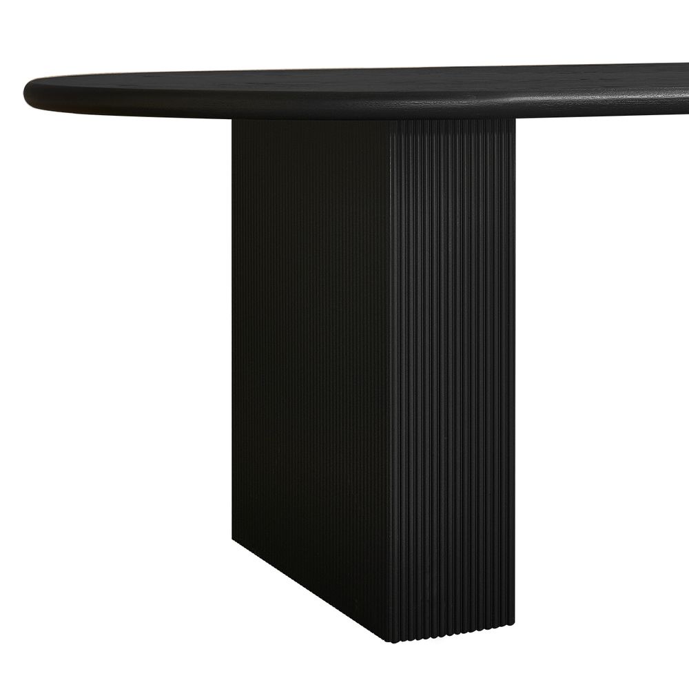 Brunella Oval Dining Table - 2.4m Black