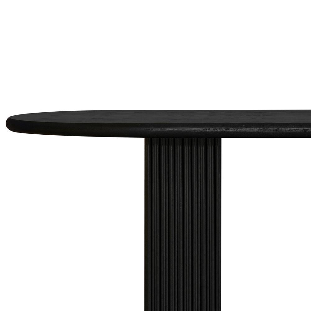Brunella Oval Dining Table - 2.4m Black