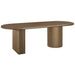 Brunella Oval Dining Table - 2.4m Antique Gold