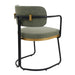 Charly Dining Chair – Olive Green Vegan Leather