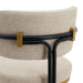 Charly Dining Chair – Beige Vegan Leather