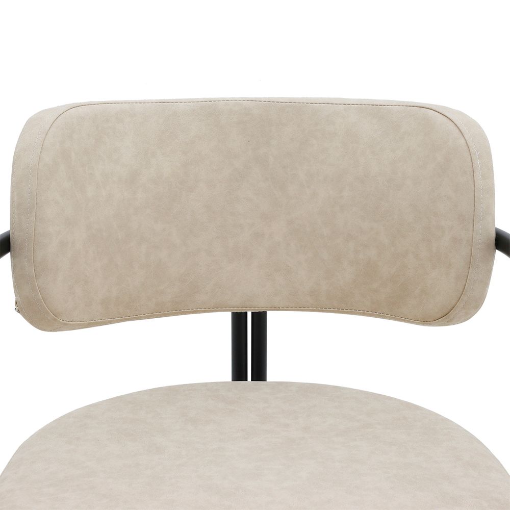 Charly Dining Chair – Beige Vegan Leather