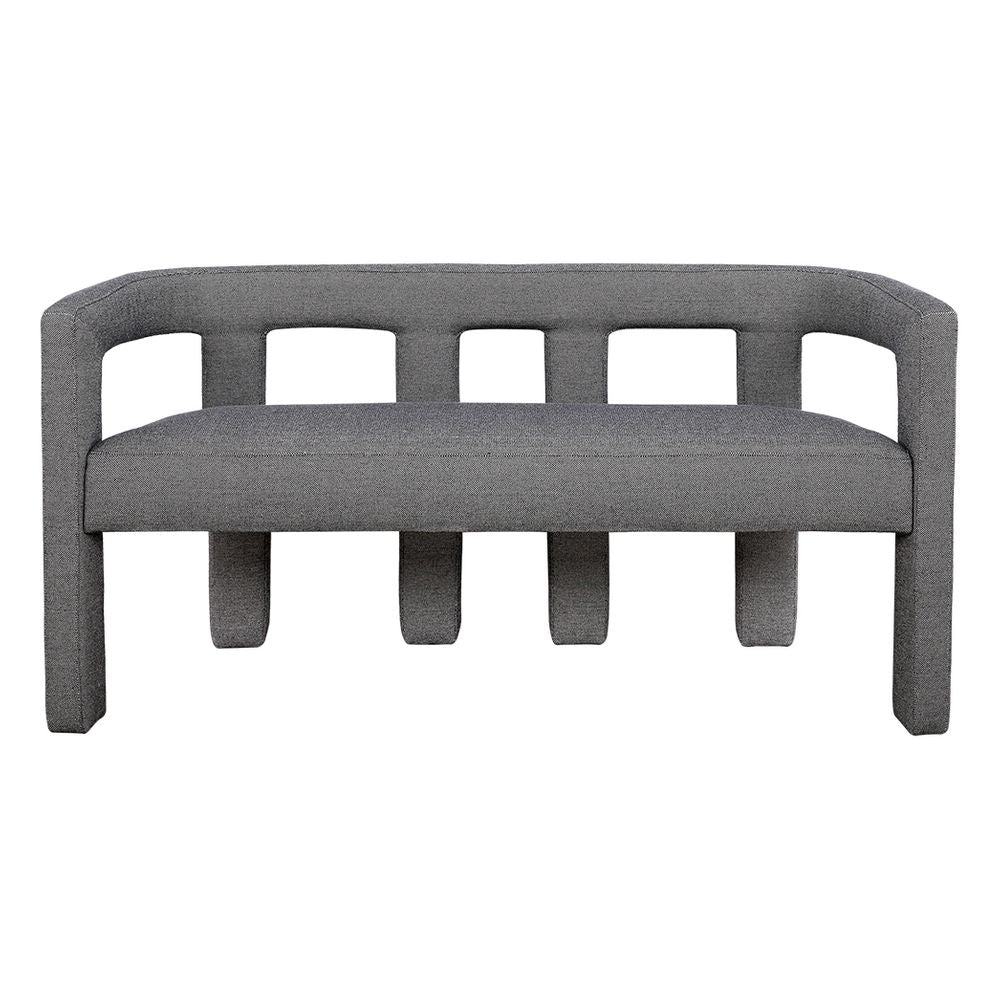 Lorenzo 2 Seater Sofa Bench - Granite