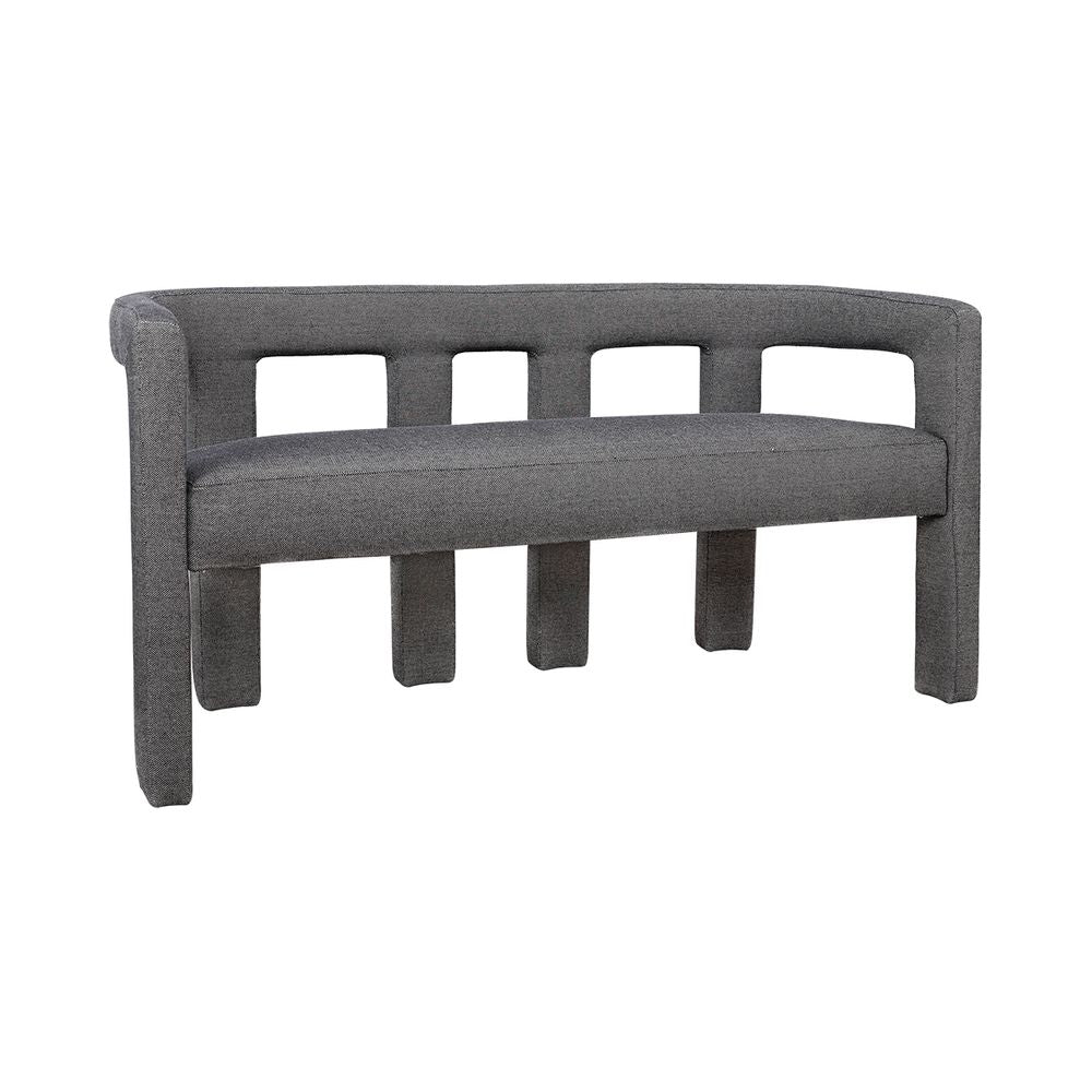Lorenzo 2 Seater Sofa Bench - Granite
