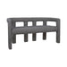 Lorenzo 2 Seater Sofa Bench - Granite