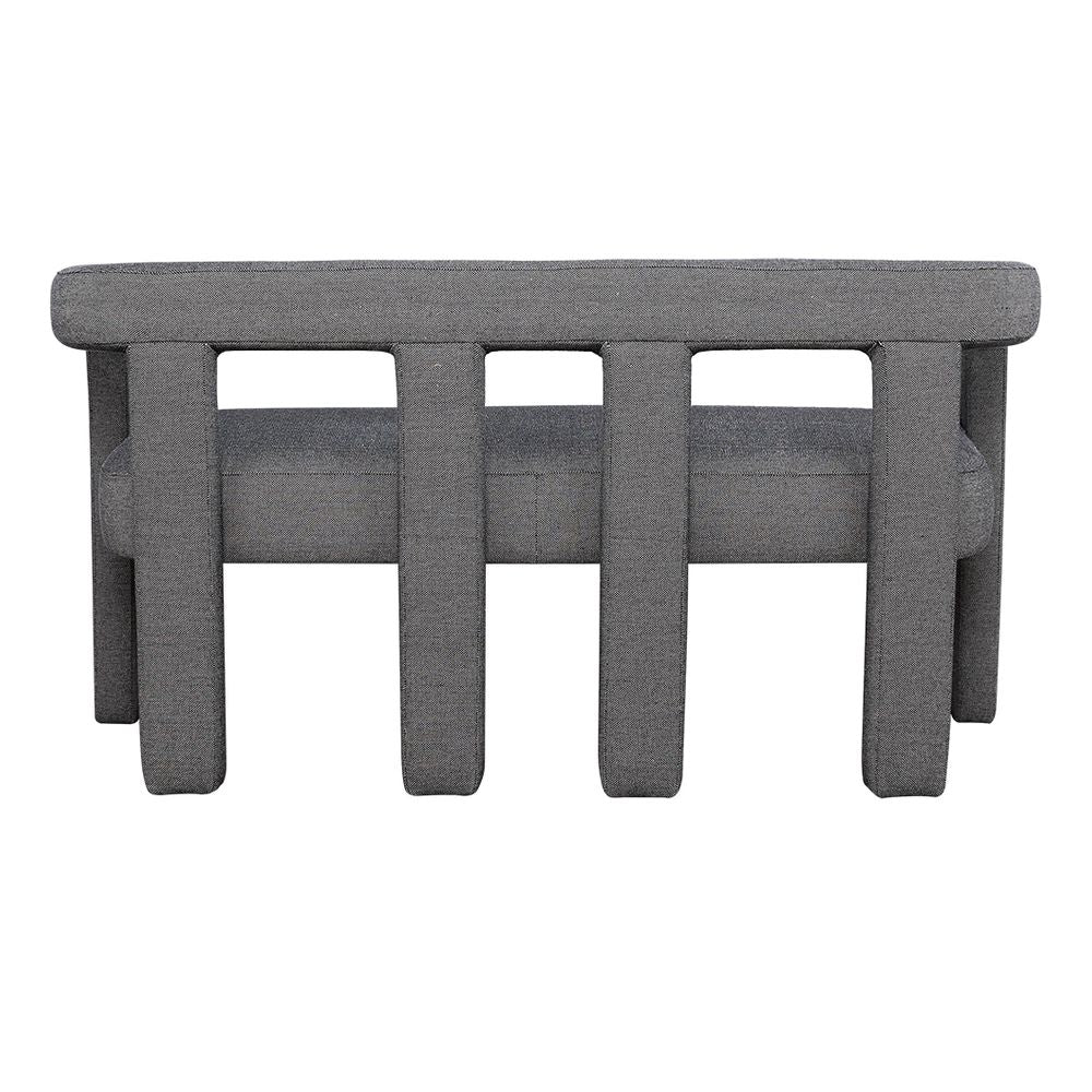 Lorenzo 2 Seater Sofa Bench - Granite