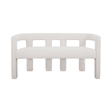 Lorenzo 2 Seater Sofa Bench - Ivory Boucle