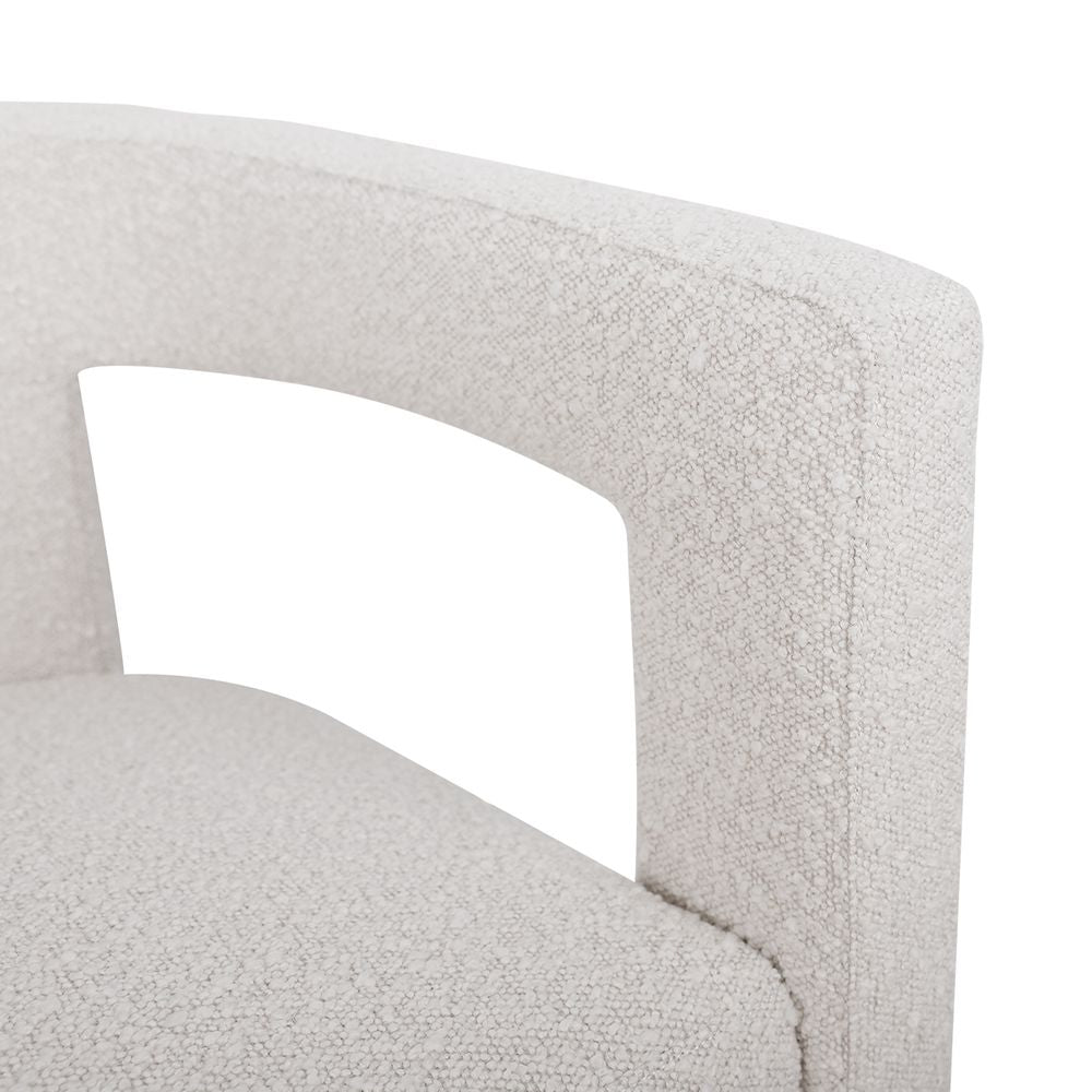 Lorenzo 2 Seater Sofa Bench - Ivory Boucle
