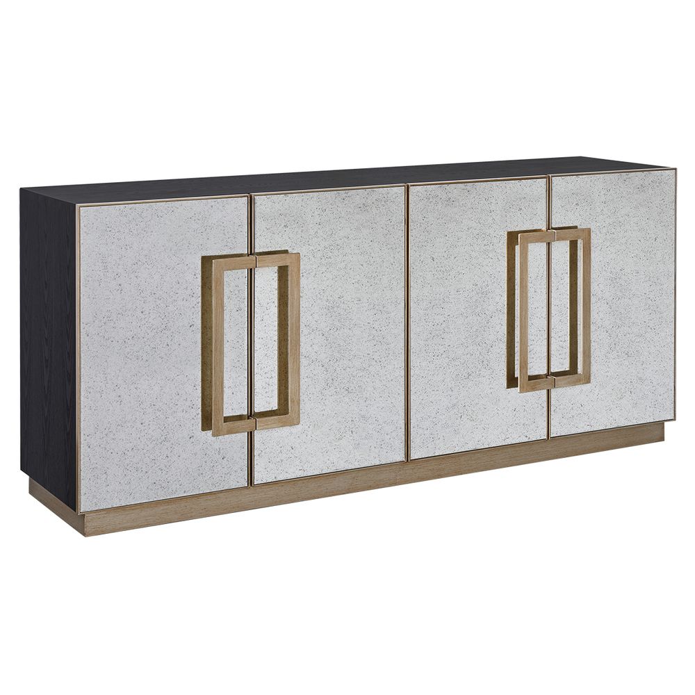 Mira Mirrored Buffet - Antique Gold
