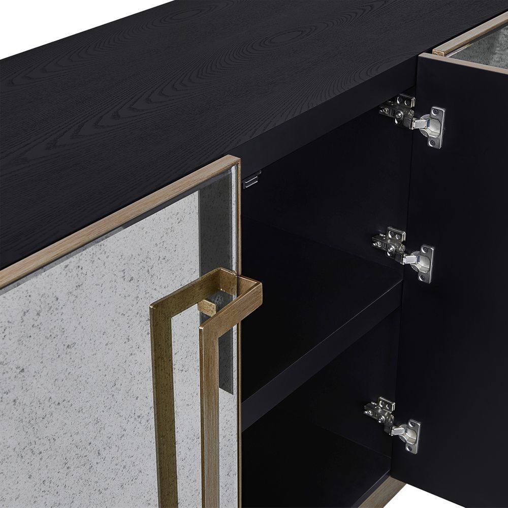 Mira Mirrored Buffet - Antique Gold