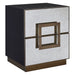 Mira Mirrored Bedside Table - Antique Bronze
