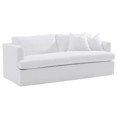 Birkshire 3 Seater Slip Cover Sofa - White Linen