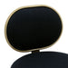 Eliza Swivel Kitchen Stool - Black Linen