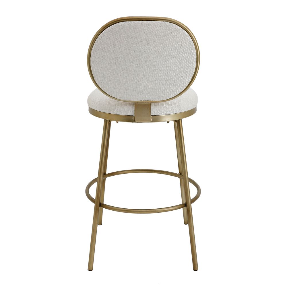 Eliza Swivel Kitchen Stool - Natural Linen