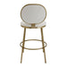Eliza Swivel Kitchen Stool - Natural Linen